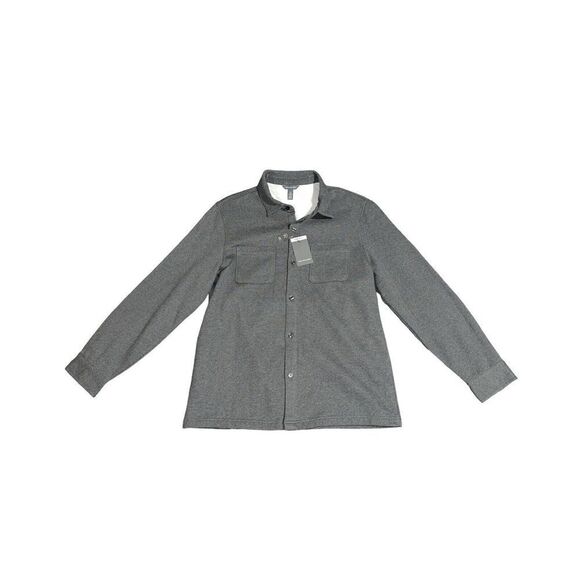 Van Heusen Iron Gate HTHR Fleece Shacket Size L New With Tags - Picture 1 of 5